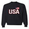 Go All Out X-Large Black Mens USA National Pride Sweatshirt Crewneck view 1