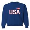 Go All Out 5X-Large Royal Mens USA National Pride Sweatshirt Crewneck view 1