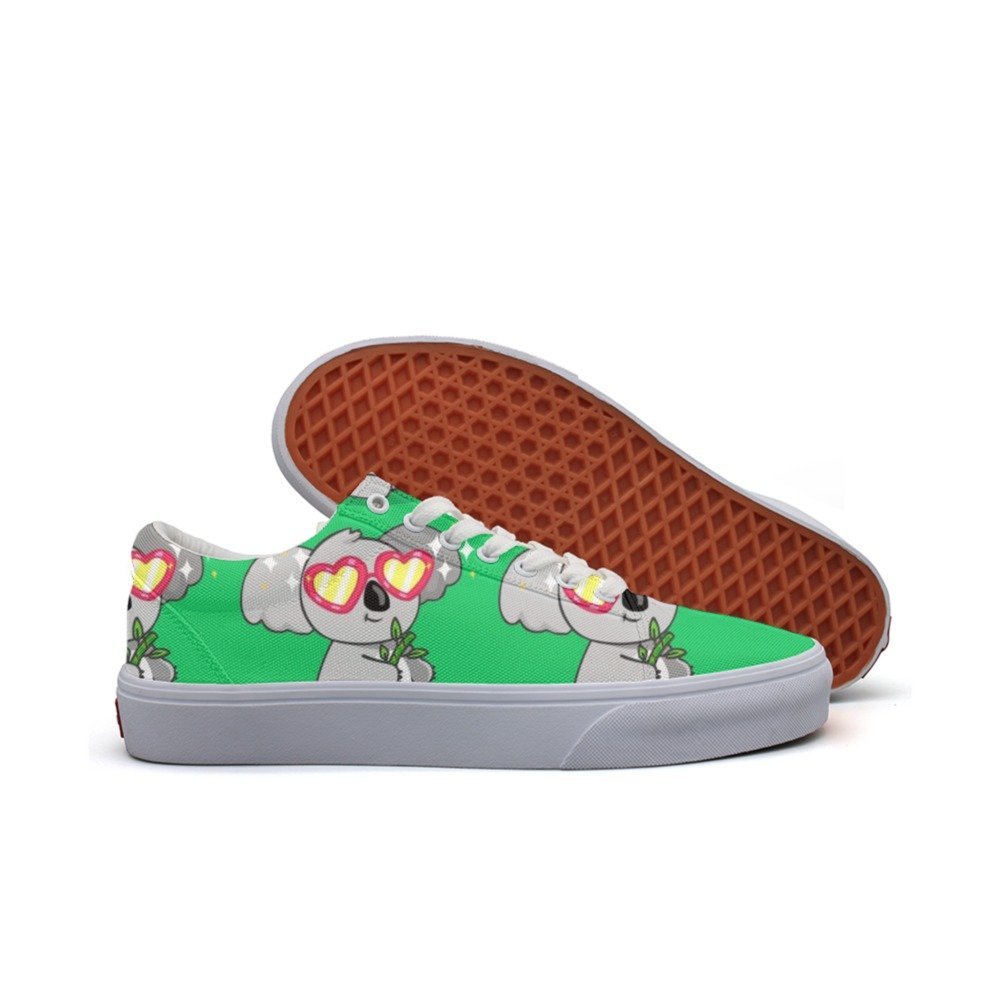 chuchuly Cool Koala Canvas Casual Low Sneaker Shoes for Man