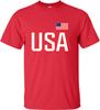 3X-Large Red Mens USA National Pride T-Shirt