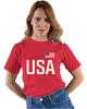 3X-Large Red Mens USA National Pride T-Shirt view 3