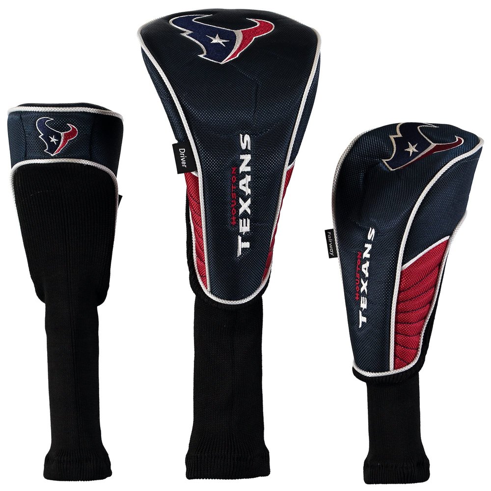 Team Effort Houston Texans Driver Fairway Hybrid Set of Three Headcovers