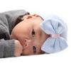 iiniim Newborn Baby Girls Cotton Nursery Beanie Hospital Hat Cap with Big Bow (Rhinestone Blue) view 2