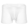 MSemis Mens Ice Silk Underwear Trunks Seamless Transparent Pouch Boxer Briefs Underpants White XX-Large view 1