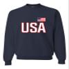 Go All Out 4X-Large Navy Blue Mens USA National Pride Sweatshirt Crewneck view 1