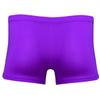 MSemis Mens Ice Silk Underwear Trunks Seamless Transparent Pouch Boxer Briefs Underpants Purple XX-Large view 2