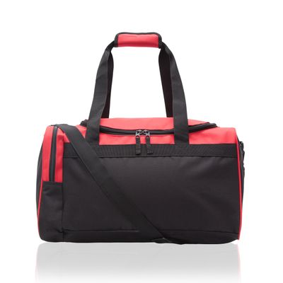 Jetstream Heavy Duty Multi Pocket Large Sports Gym Equipment Travel Duffel Bag with 2 Pockets (20 Inch, Red)