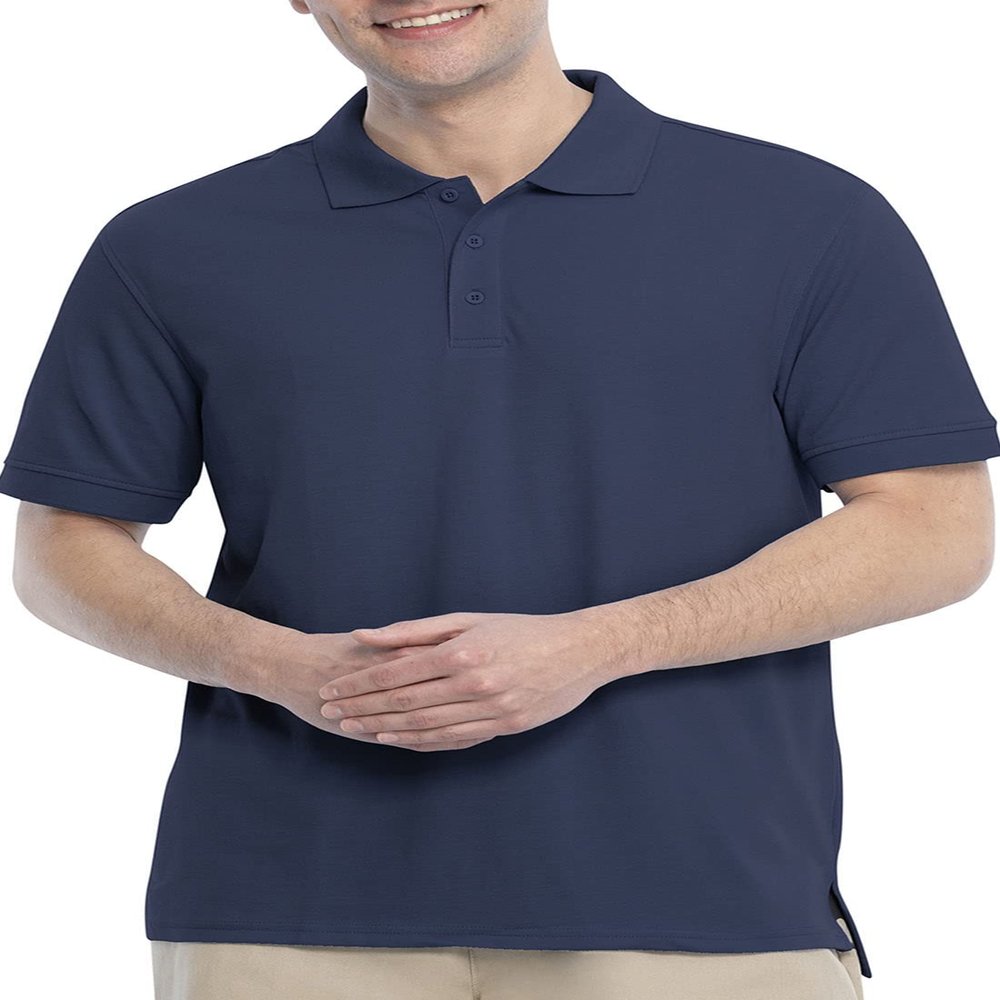 Classroom School Uniforms boys Real School Unisex Short Slv Pique Polo Shirt, Navy Blue, Small US