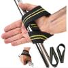 Triangle Quick Lifting Wrist Straps Weightlifting Heavy Duty Neoprene Padded 1 Pair Cotton Wraps Grip Support Grip Pad Pads (Black & Yellow) view 1