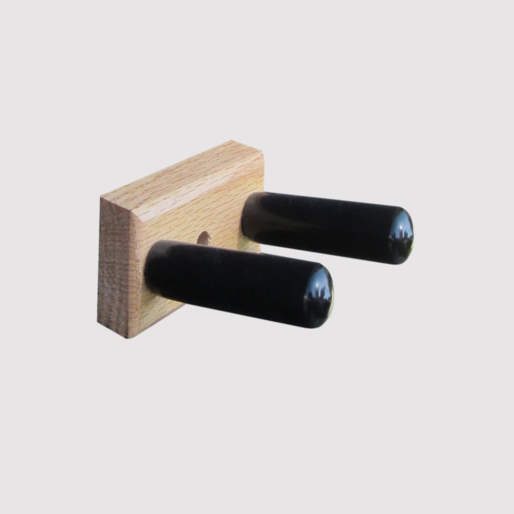 KR Ideas Standard Vertical Samurai Sword Wall Mount (Made in The USA) (Oak)