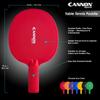 Cannon Sports Unbreakable Table Tennis Paddles - Waterproof & Weather Resistant Table Tennis Rackets for Indoor & Outdoor Use  Textured Easy Grip Handle  Multiple Color Options (Red) view 2