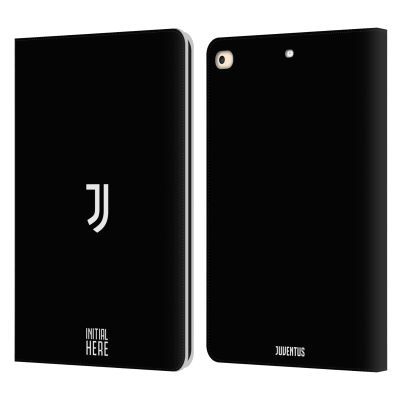 Head Case Designs Officially Licensed Custom Customized Personalized Juventus Football Club Plain Crest Graphics Leather Wallet Case Compatible with Apple iPad 9.7 2017 / iPad 9.7 2018