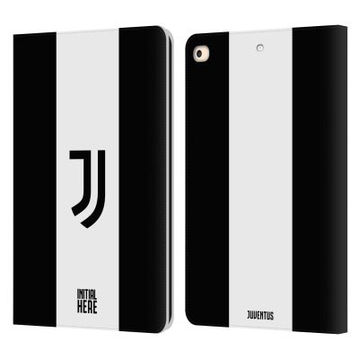 Head Case Designs Officially Licensed Custom Customized Personalized Juventus Football Club Bold Stripe Graphics Leather Wallet Case Compatible with Apple iPad 9.7 2017 / iPad 9.7 2018