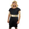 HalloweenPartyOnline HPO Adult Men's Egyptian Pharaoh Costume, Black and Gold (X-Large) view 1