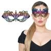 Rainbow Masquerade Mask For Women - Lace Masquerade Masks for Masquerade Party, Proms, Photo Shoot, Venetian Party, Mardi Gras, Halloween & Cosplay - Rainbow Color - Made in the USA view 1