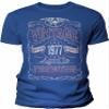 49th Birthday Gift Shirt for Men - Vintage 1977 Aged to Perfection - Royal-003-4X view 1