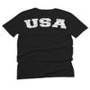 0088. Vintage American Flag United States USA Fonts Graphic 4th of July Memorial Military Patriotic Style for Men T Shirt (Black 2X-Large) view 3