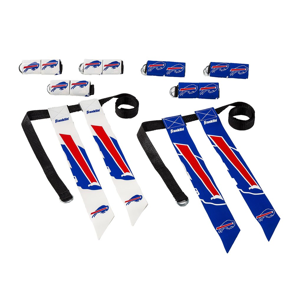NFL Buffalo Bills Unisex Franklin Sports NFL Buffalo Bills Youth Flag Football Setfranklin Sports NFL Buffalo Bills Youth Flag Football Set, White, One Size