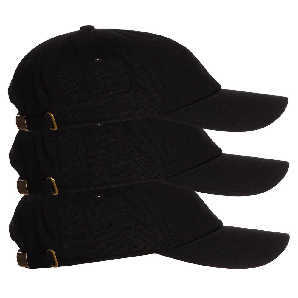 Diversity & Inclusion D&I Plain Dad Hat 100% Cotton Unstructured Hat Unisex Strap Cap - Black Black Black
