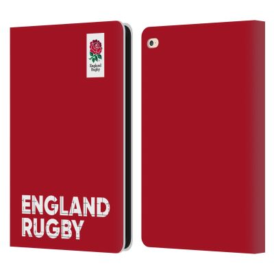 Head Case Designs Officially Licensed England Rugby Union Logo First XV Leather Wallet Case Compatible with Apple iPad Air 2 (2014)