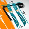 NFL Miami Dolphins Unisex Franklin Sports NFL Miami Dolphins Youth Flag Football Setfranklin Sports NFL Miami Dolphins Youth Flag Football Set, White, One Size view 2