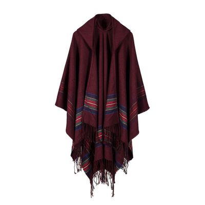 Aries Tuttle Vintage Oversized Wrap Jacket Reversible Blanket Poncho Scarf Cape Shawl For Women