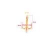 50pcs Fish WOW! Fishing 3X Strong Treble Hooks Gold - Size #18 Tiny Size view 3