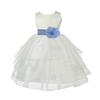 ekidsbridal Ivory Shimmering Organza Flower Girl Dresses Pageant Dress 4613S 4 view 1