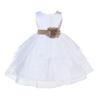 ekidsbridal White Shimmering Organza Flower Girl Dresses Pageant Dress 4613S 4 view 1