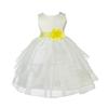 ekidsbridal Ivory Shimmering Organza Flower Girl Dresses Pageant Dress 4613S 6 view 1