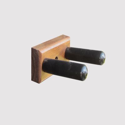 KR Ideas Standard Vertical Samurai Sword & Sleeve Wall Mount (Made in The USA) (Walnut)