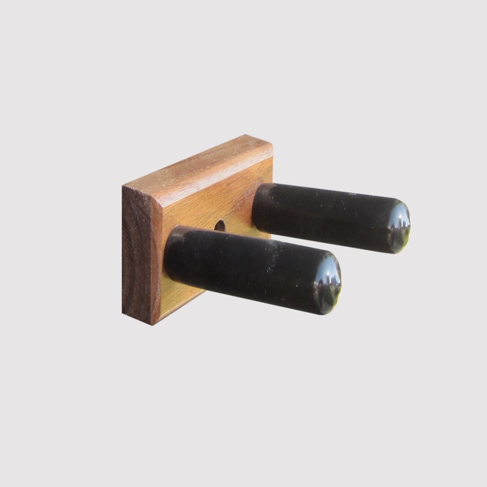 KR Ideas Standard Vertical Samurai Sword & Sleeve Wall Mount (Made in The USA) (Walnut)