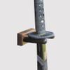 KR Ideas Standard Vertical Samurai Sword & Sleeve Wall Mount (Made in The USA) (Walnut) view 2