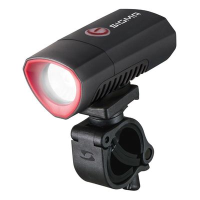 Sigma Buster 300 Front Light for Night Rides, Races, 300 Lumen, 70 m Beam Range, Four Light Modes, Flexible Mounting, 360 Adjustable Bracket, IPX4 Splash Rating, Integrated Micro USB Charging