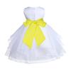 ekidsbridal White Shimmering Organza Flower Girl Dresses Pageant Dress 4613S 4 view 2