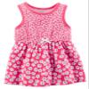Carter's Baby Girls' Floral Jersey Dress Newborn Pink/Red view 1