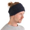 CHARM Organic Cotton Turban Headband - Chemo Knit Hair Band Womens Ear Head Wrap Navy view 1