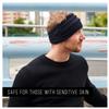 CHARM Organic Cotton Turban Headband - Chemo Knit Hair Band Womens Ear Head Wrap Navy view 4