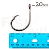 20pcs Fish WOW! Fishing 4X Strong Offset Circle Hooks - Size 10/0 view 2