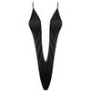 Freebily Sexy Women One Piece Micro Bikini Thong Teddy Swimwear Monokini Black One Size view 3