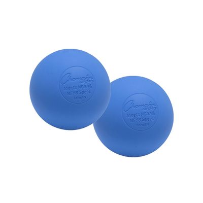 Champion Sports Colored Lacrosse Balls: Blue Official Size Sporting Goods Equipment for Professional, College & Grade School Games, Practices & Recreation - NCAA, NFHS and SEI Certified - 2 Count