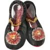 Disney Princess Frozen Anna Toddler Slipper Shoes Black, Gold, Shoe Size 7-11 view 1