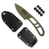 ESEE Authentic Candiru Tactical Survival Knife - Molded Sheath Belt Clip Plate (Dark Earth Blade, Black Molded Sheath) view 1