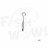 50pcs Fish WOW! Fishing 6X Strong Siwash Nickel Hooks Open Eye - Size 5/0 view 4
