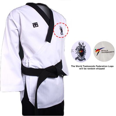 MOOTO Poomsae Dan Uniform Male Dobok WTF Kukkiwon Korean Taekwondo WT Logo (160 (Height : 160~169cm)(5.24~5.54ft))