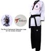 MOOTO Poomsae Dan Uniform Male Dobok WTF Kukkiwon Korean Taekwondo WT Logo (160 (Height : 160~169cm)(5.24~5.54ft)) view 2