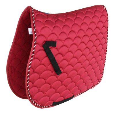 Professional Equine Horse English Quilted Contoured All-Purpose Trail Saddle Pad Maroon 7296BG