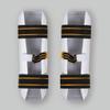 Mooto MTX Taekwondo Shin Protector WTF Approved TKD Guard Black & White XS to XL  (L) view 4