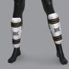 Mooto MTX Taekwondo Shin Protector WTF Approved TKD Guard Black & White XS to XL  (XS) view 2