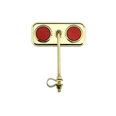 Alta Rectangle Bike Mirror Gold, Multiple Colors. (Red)